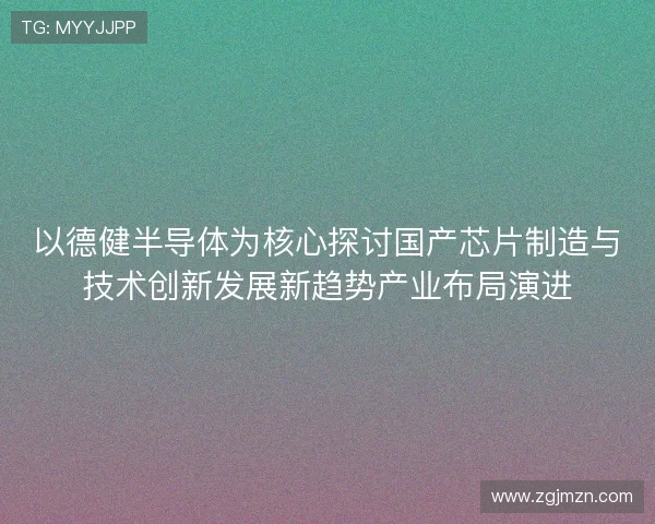 以德健半导体为核心探讨国产芯片制造与技术创新发展新趋势产业布局演进
